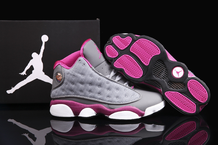 Air Jordan 13 Women Shoes Gray/Red Online